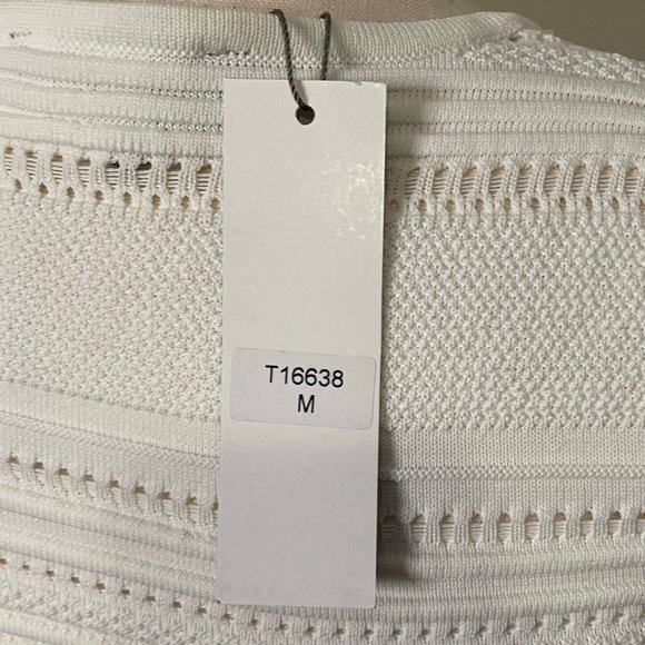 Gracia White Short Sleeve Top NWT - Picture 7 of 11